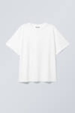 White - Relaxed Boxy Cotton T-shirt - 1