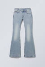 Stone Blue - Hellblau - Flame Low Waist Slim Flared Leg Jeans - 2