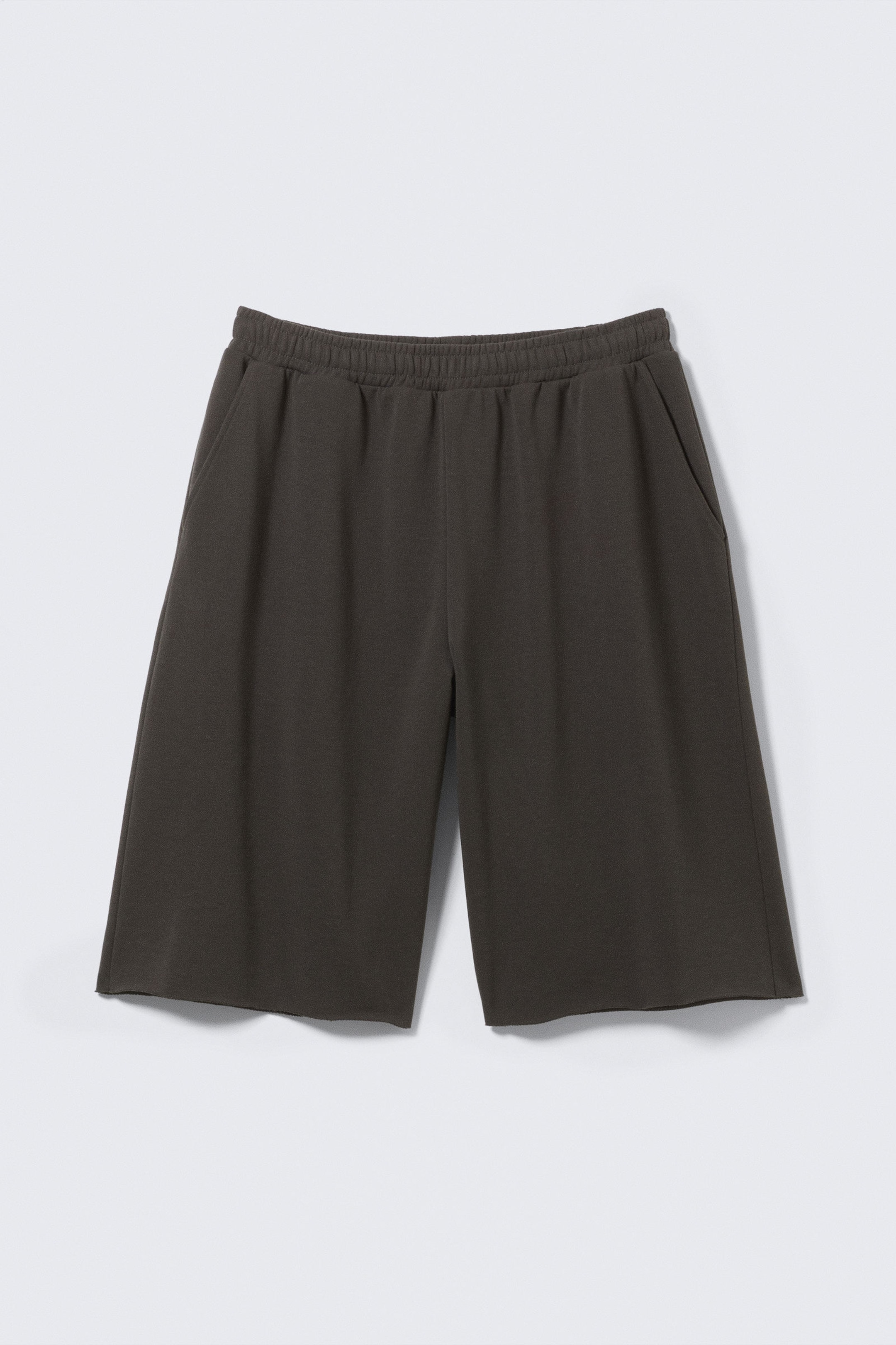 #383938 - Knielange Oversized-Frotteeshorts - 1