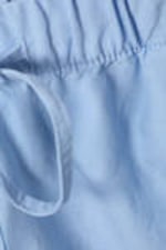 Light Blue - Wide Washed Pull-on Shorts - 1