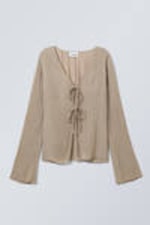 Light Dusty Mole - Slim Tie Top - 0