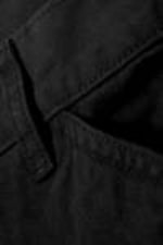 Black - Loose Workwear Twill Shorts - 4