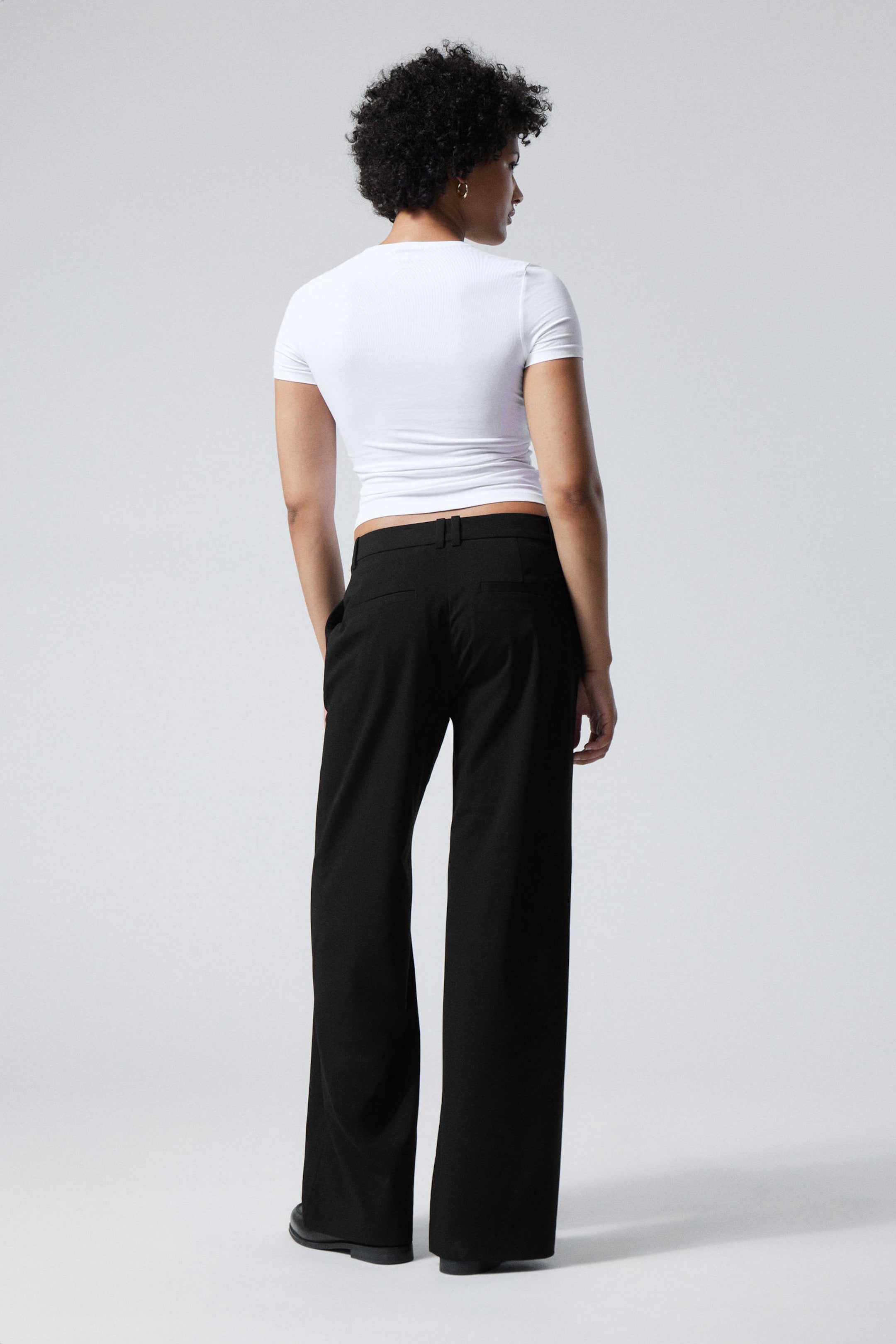 Black - Emily Low Waist Suiting Trousers - 2