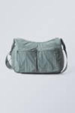 Dusty Turquoise - Pocket Crossbody Bag - 0