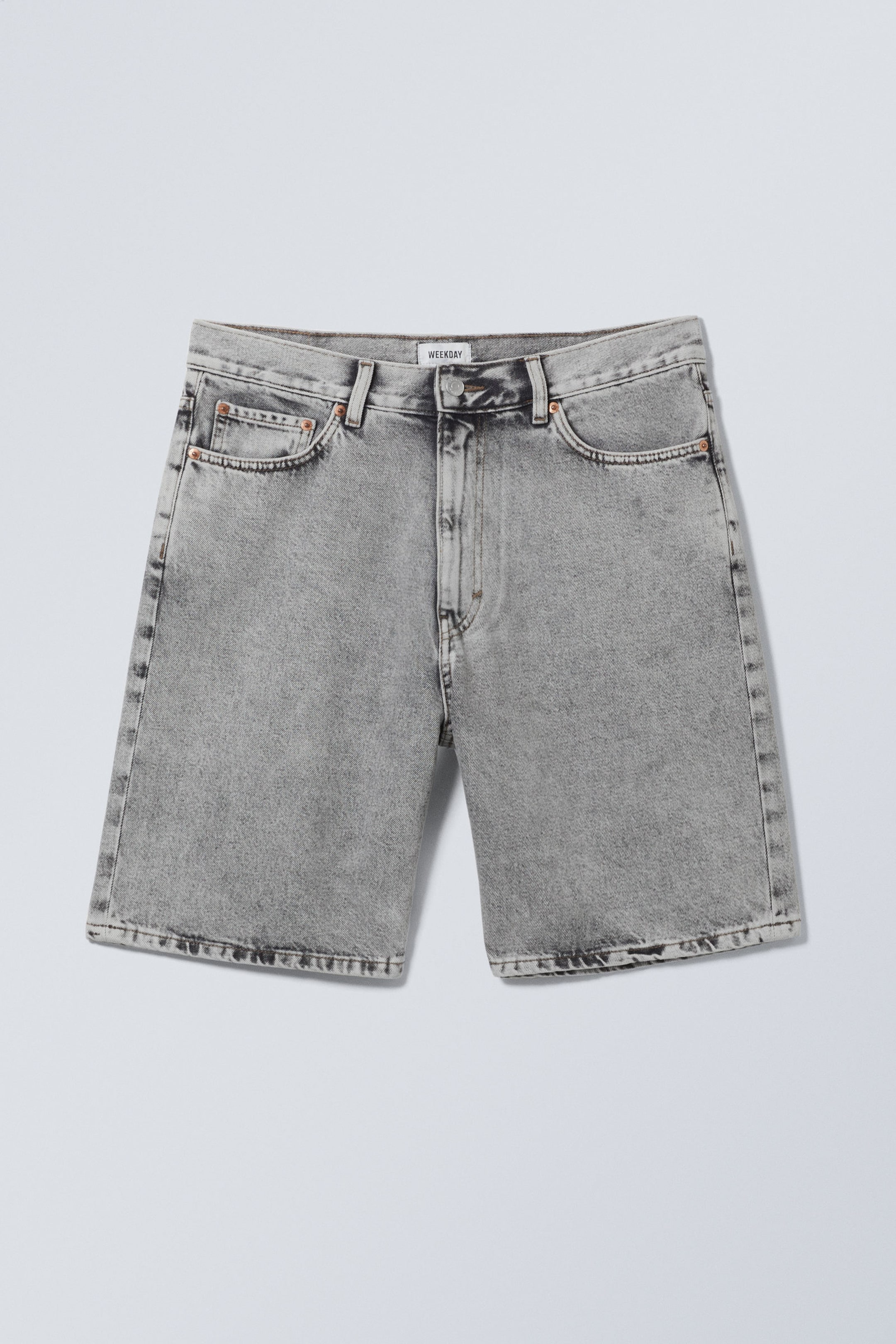 Monolith Grey - Galaxy Denim Shorts - 0