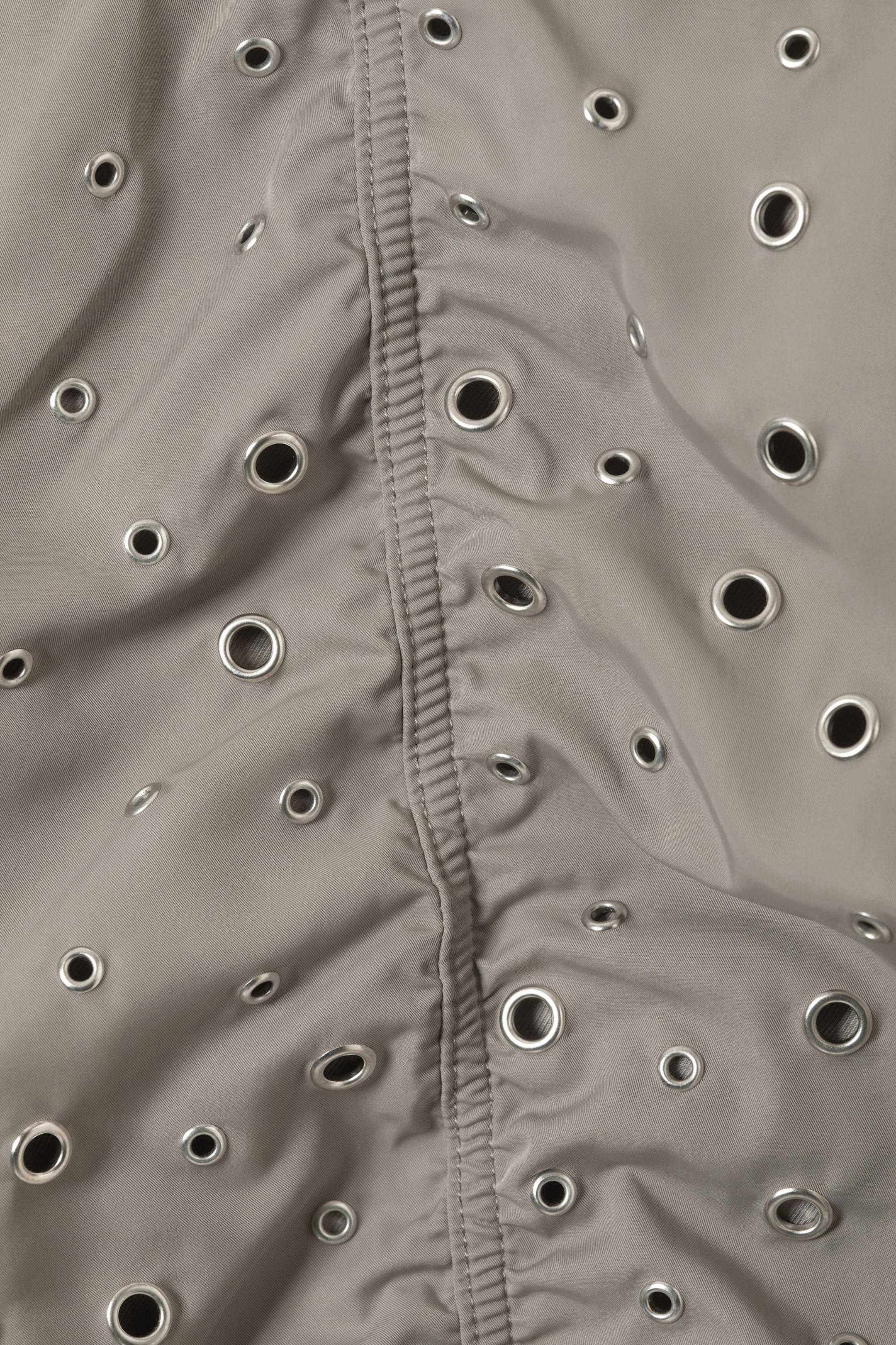 Dusty Mole - Cropped Eyelet Bomber Jacket - 6