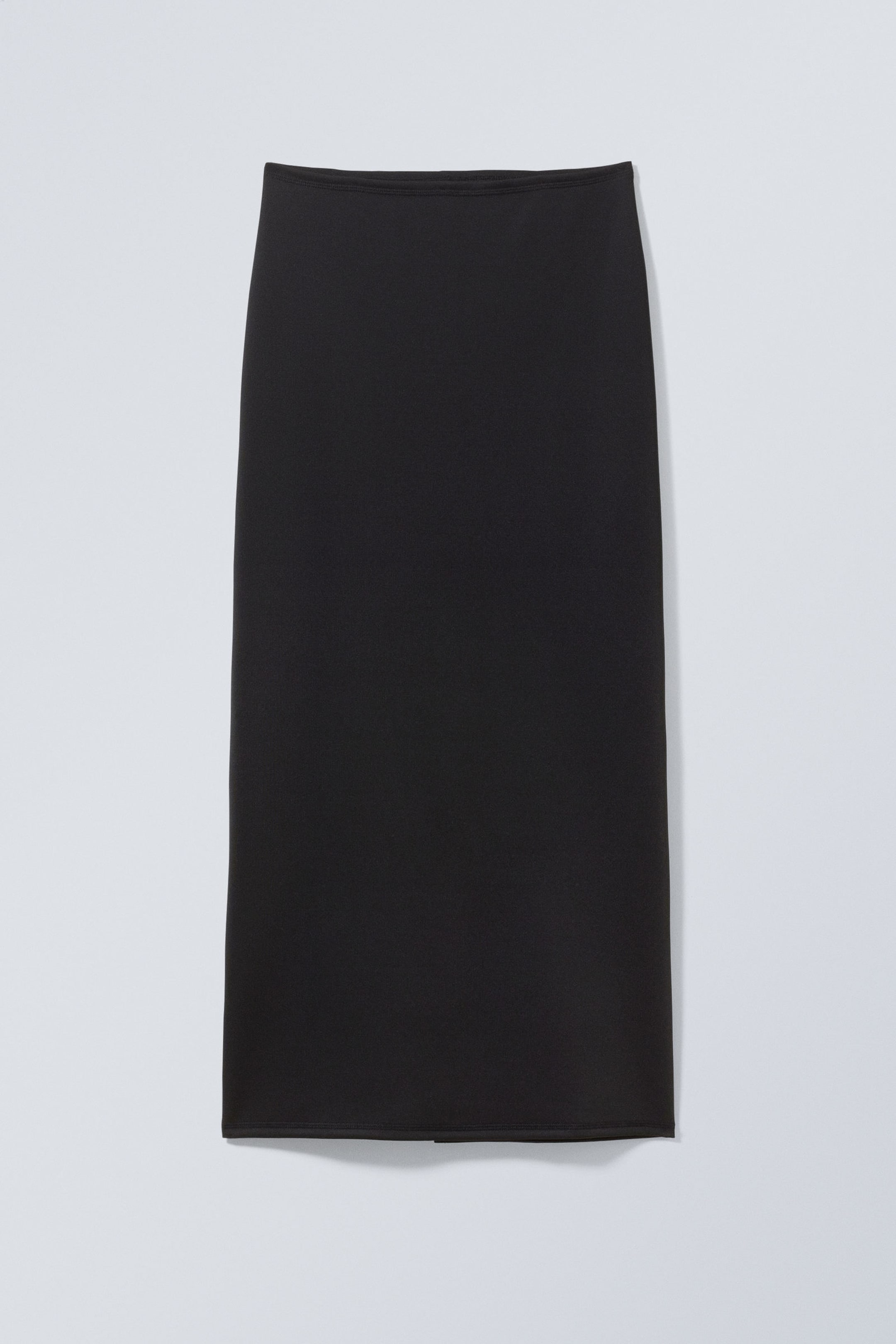 Black - Minimal Long Skirt - 0