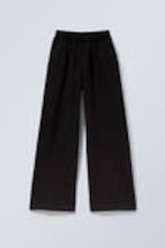 Black - Loose Long Heavyweight Sweatpants - 1