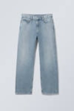 Blue Fade - Mellanblå - Galaxy Loose Straight Leg Jeans - 5