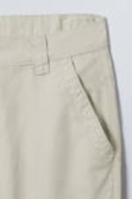 Helles Taupe - Hose aus Baumwolltwill Tony - 1