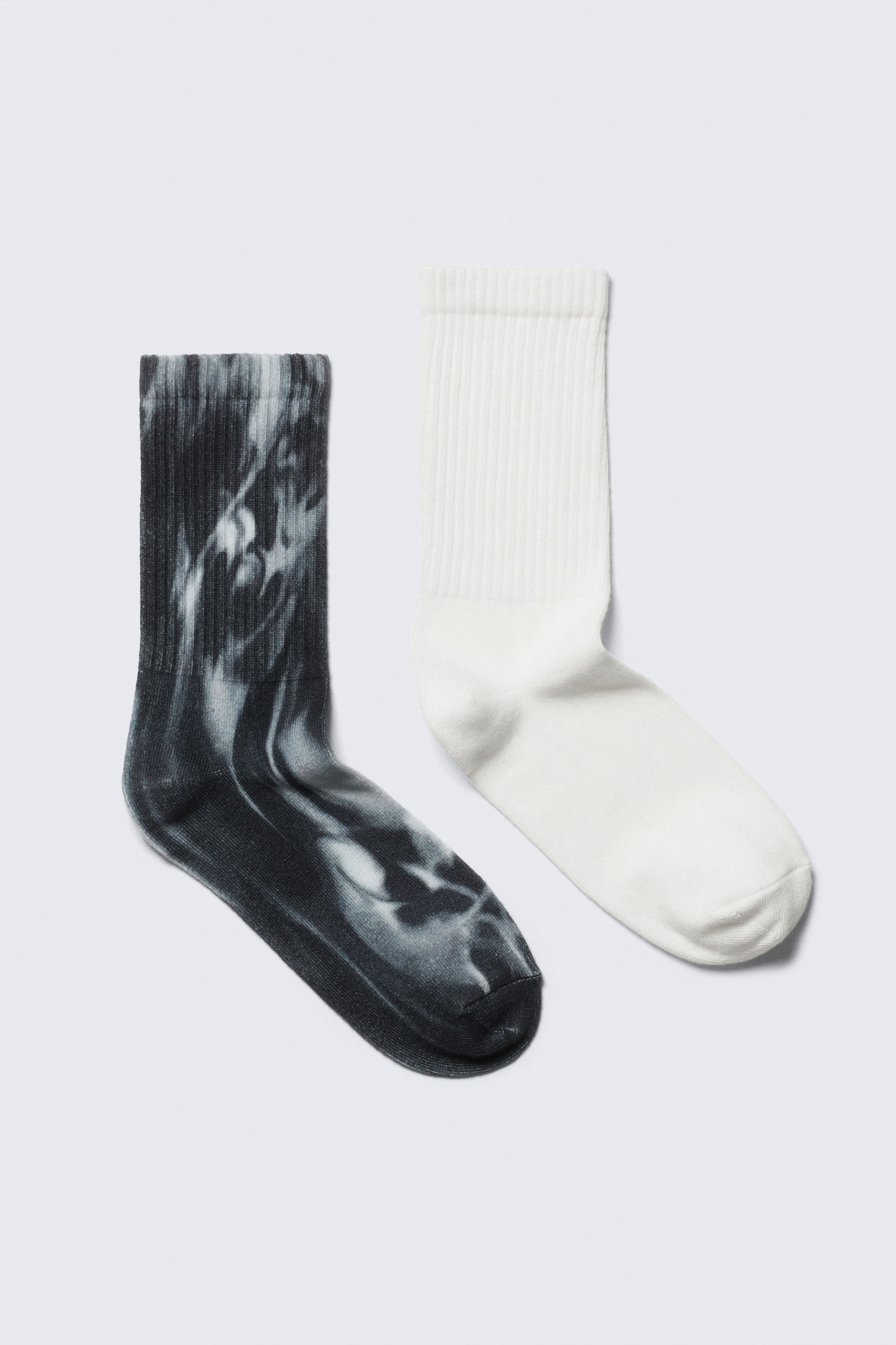 #F0EEED - 2-pack Tie-Dye Crew Socks
