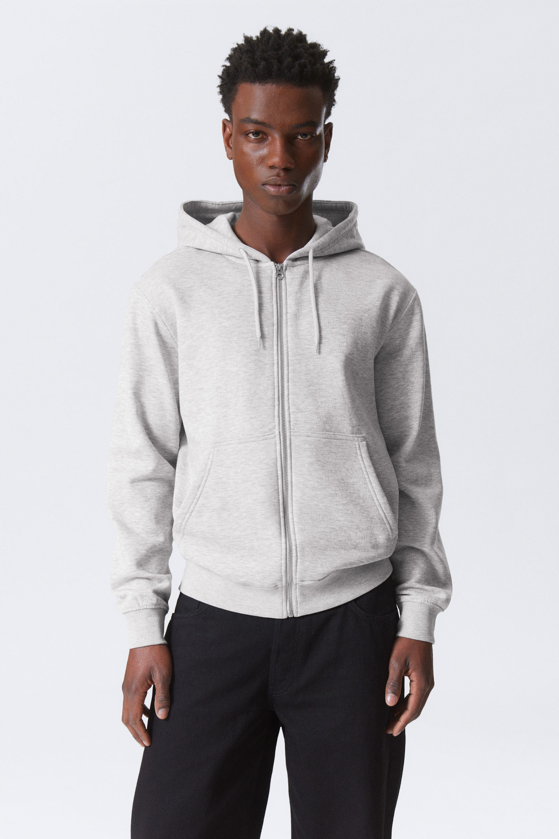 Grau - Kapuzenjacke Standard - 2