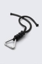 Black - Knotted Cord Keyring - 0