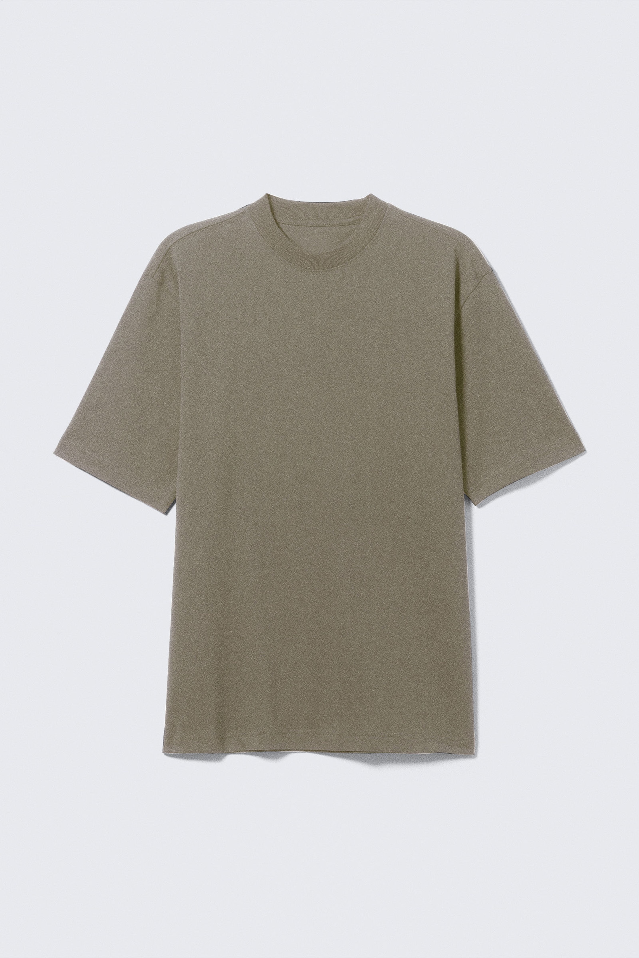 #7C7C6E - Relaxed Fit Short-Sleeved Cotton T-shirt