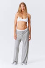 Wit - Pointelle bralette met lage ronde hals - 2