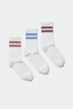 White stripes - 3-pack Striped Sport Socks - 0