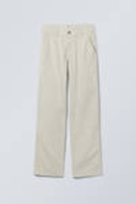 Helles Taupe - Hose aus Baumwolltwill Tony - 0