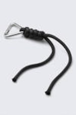 Black - Knotted Cord Keyring - 1