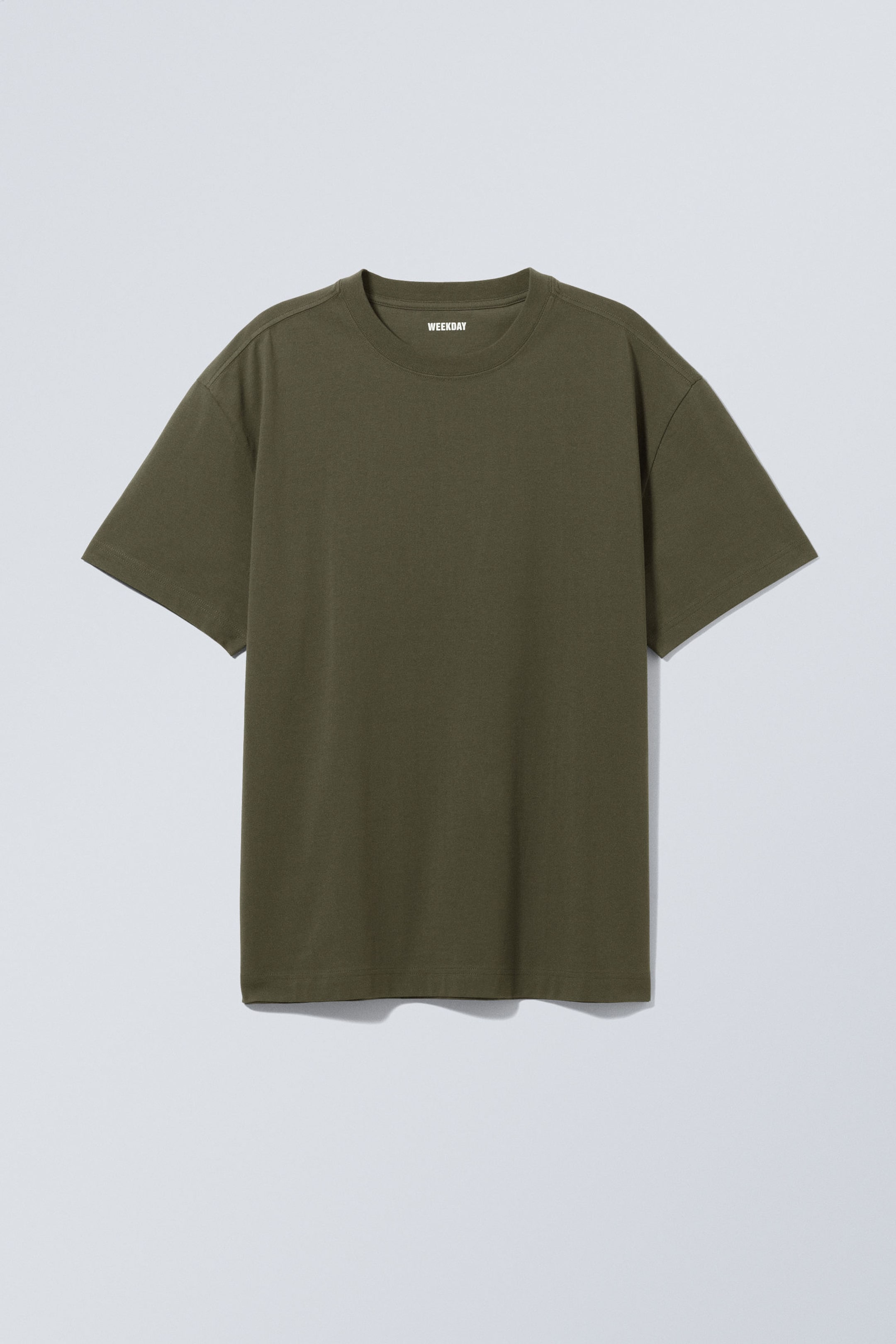 Dark Khaki Green - Oversized Heavyweight T-shirt - 1