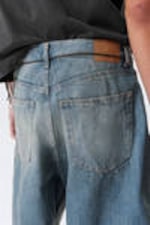 Cyan Dust - Mittelblau - Lockere Baggy-Jeansshorts Astro - 10