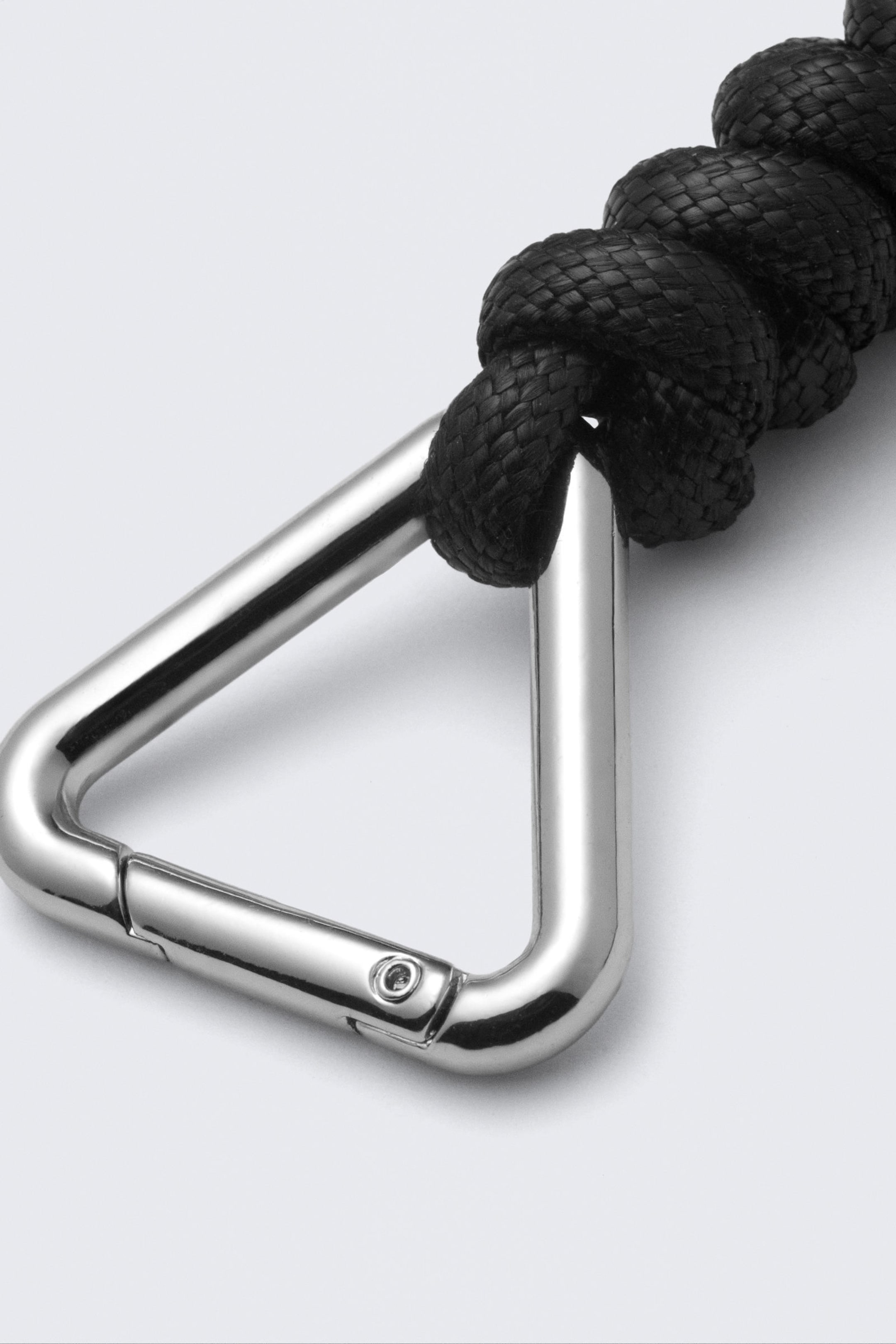 Black - Knotted Cord Keyring - 3