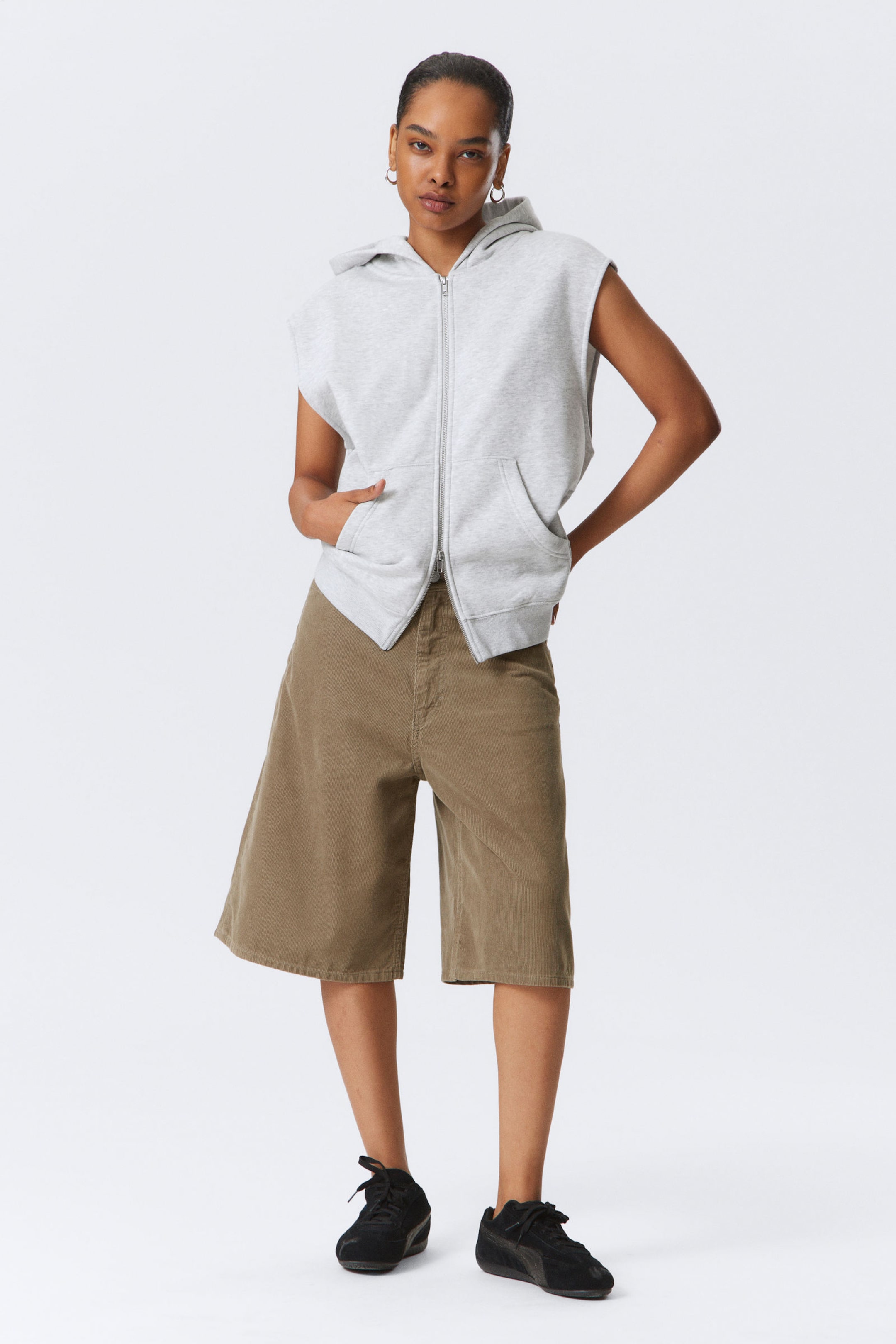 Dusty Mole - Astro Loose Baggy Corduroy Shorts - 4