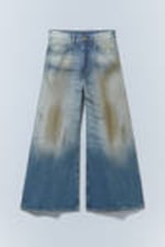 Grime Blue - Rad Super Regular Waist Loose Wide Jeans - 2