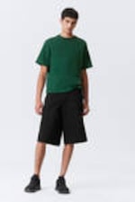 Dark Green - Great Boxy Heavyweight T-Shirt - 1