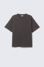 Dunkelgrau - Kastiges T-Shirt - 3