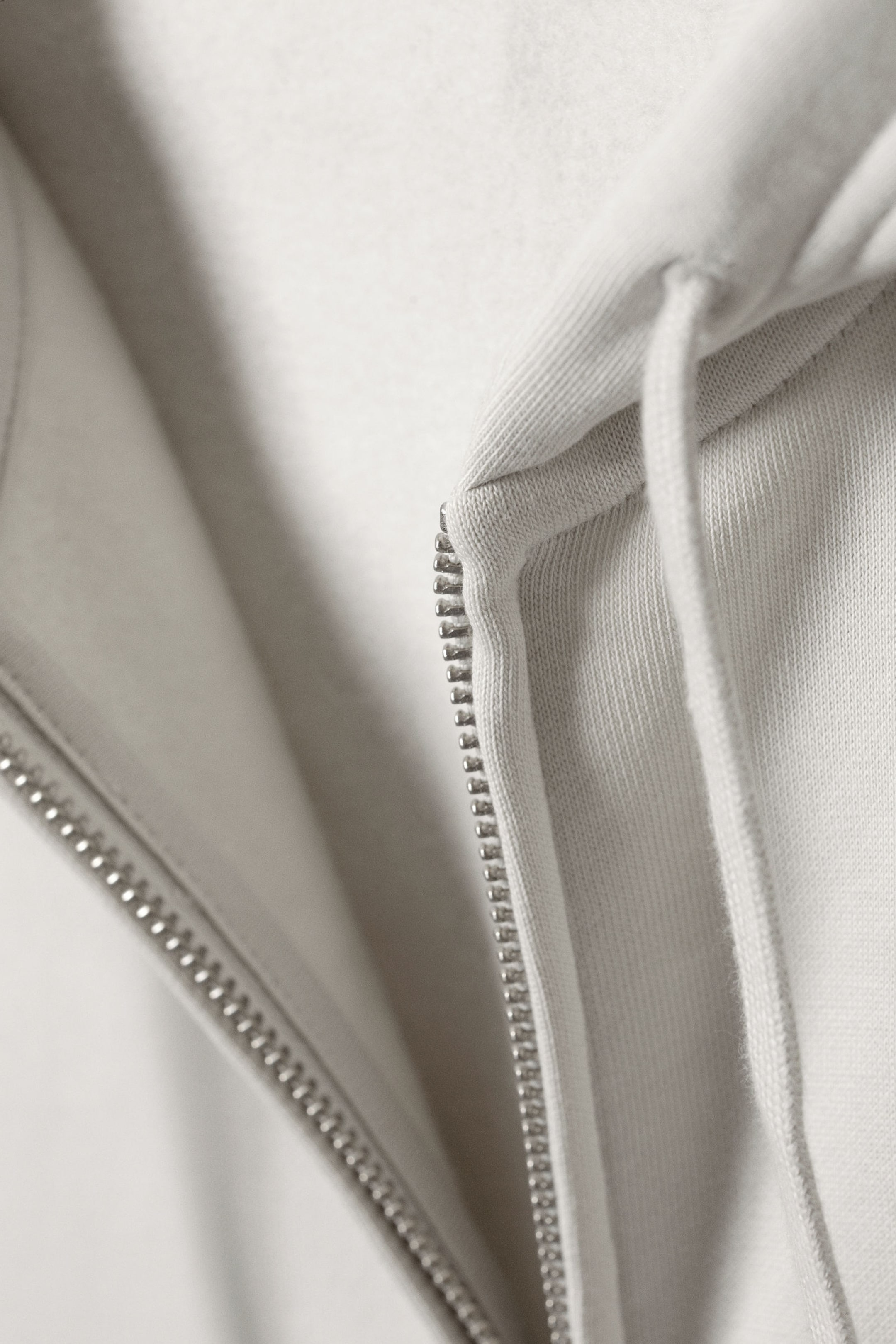 Light Dusty Grey - Boxy Midweight Zip Hoodie - 1