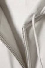 Light Dusty Grey - Boxy Midweight Zip Hoodie - 1