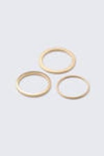 Golden - 3-pack Minimal Steel Rings - 0
