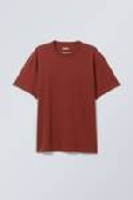 Drk red - Oversized Heavyweight T-shirt - 0