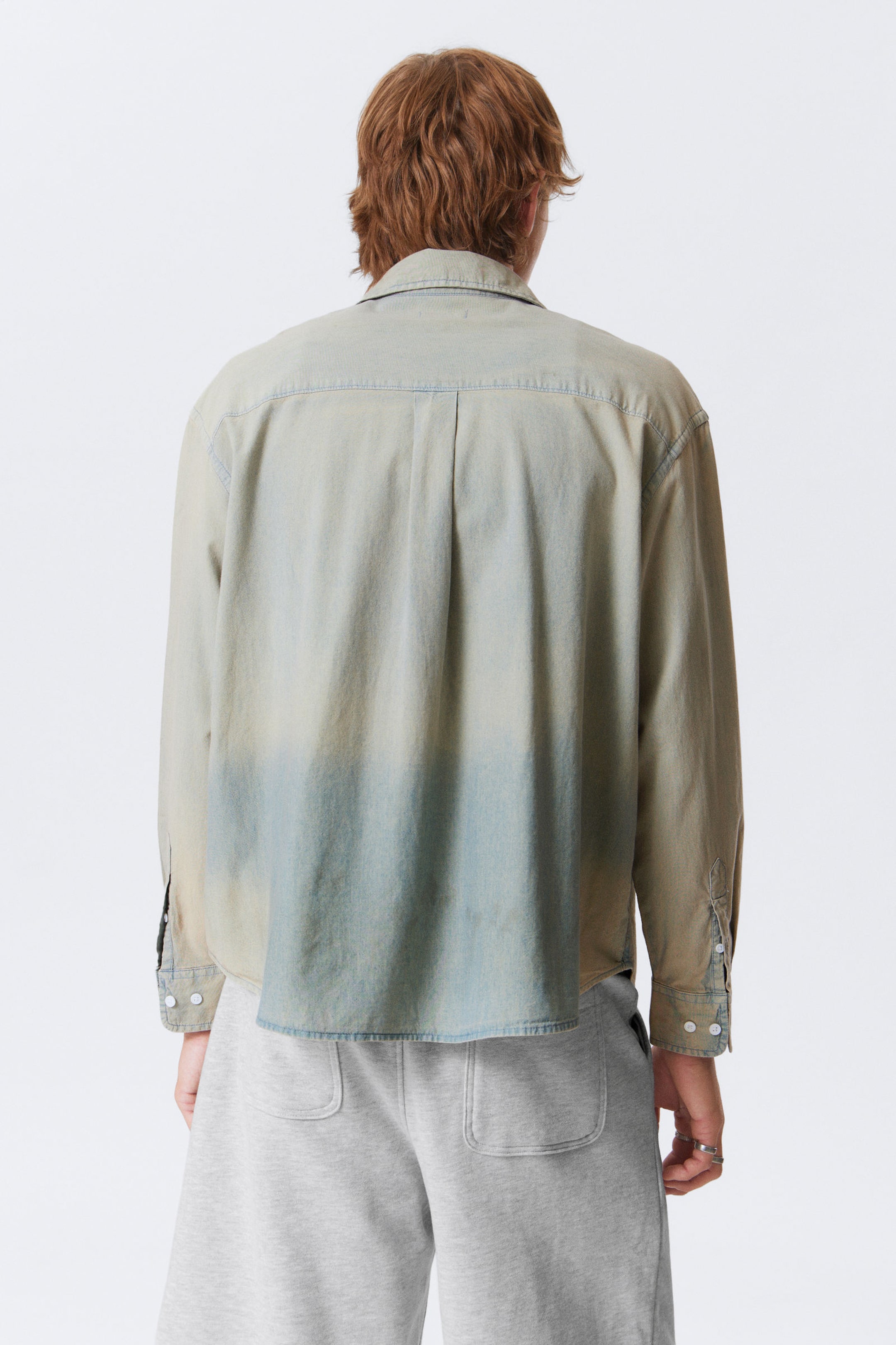 Blue Sand - Oversized Long-Sleeved Denim Shirt - 3