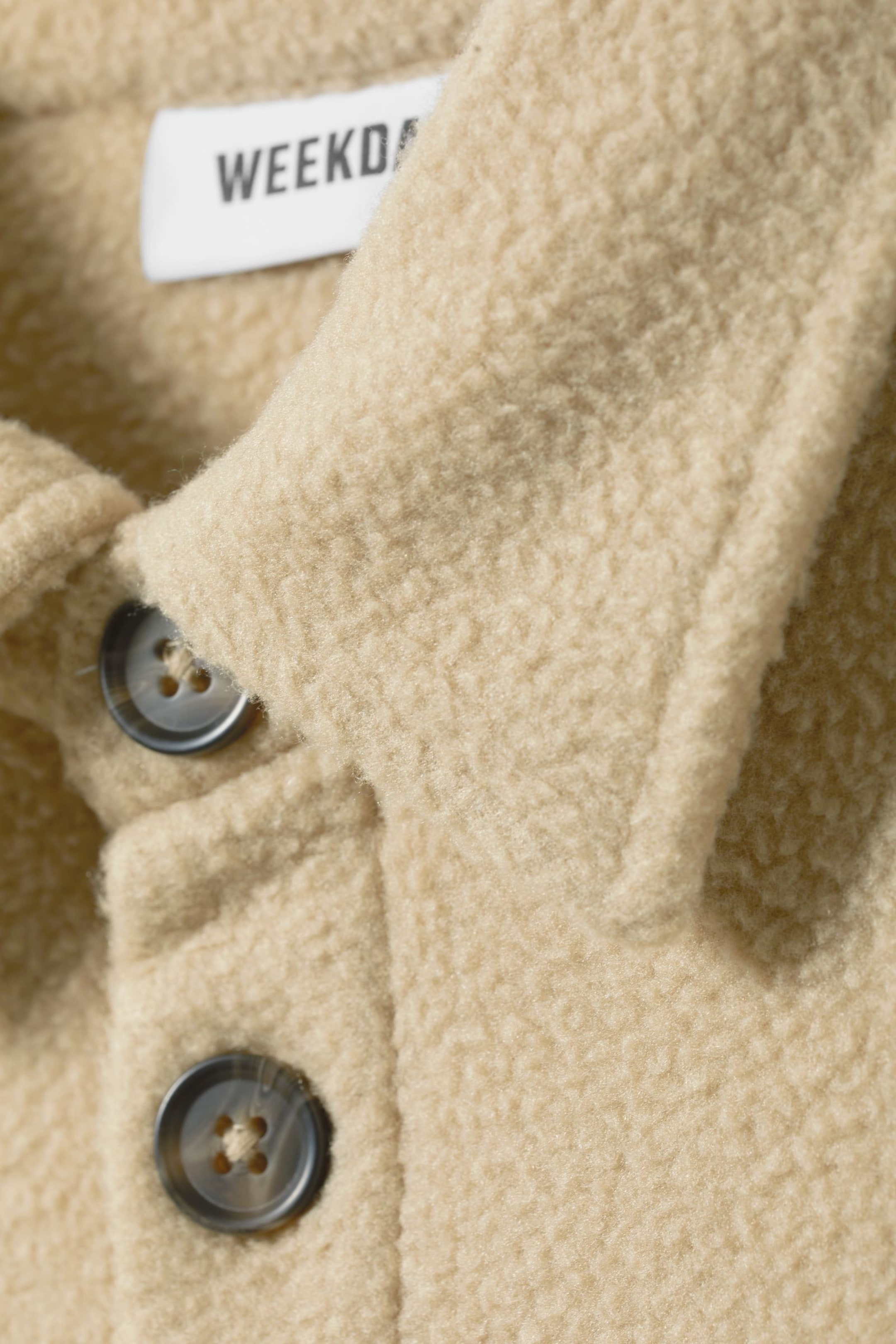 Beige - Work Fleece Overshirt - 1