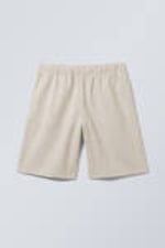 Ecru - Relaxte Shorts aus Leinenmischung - 0