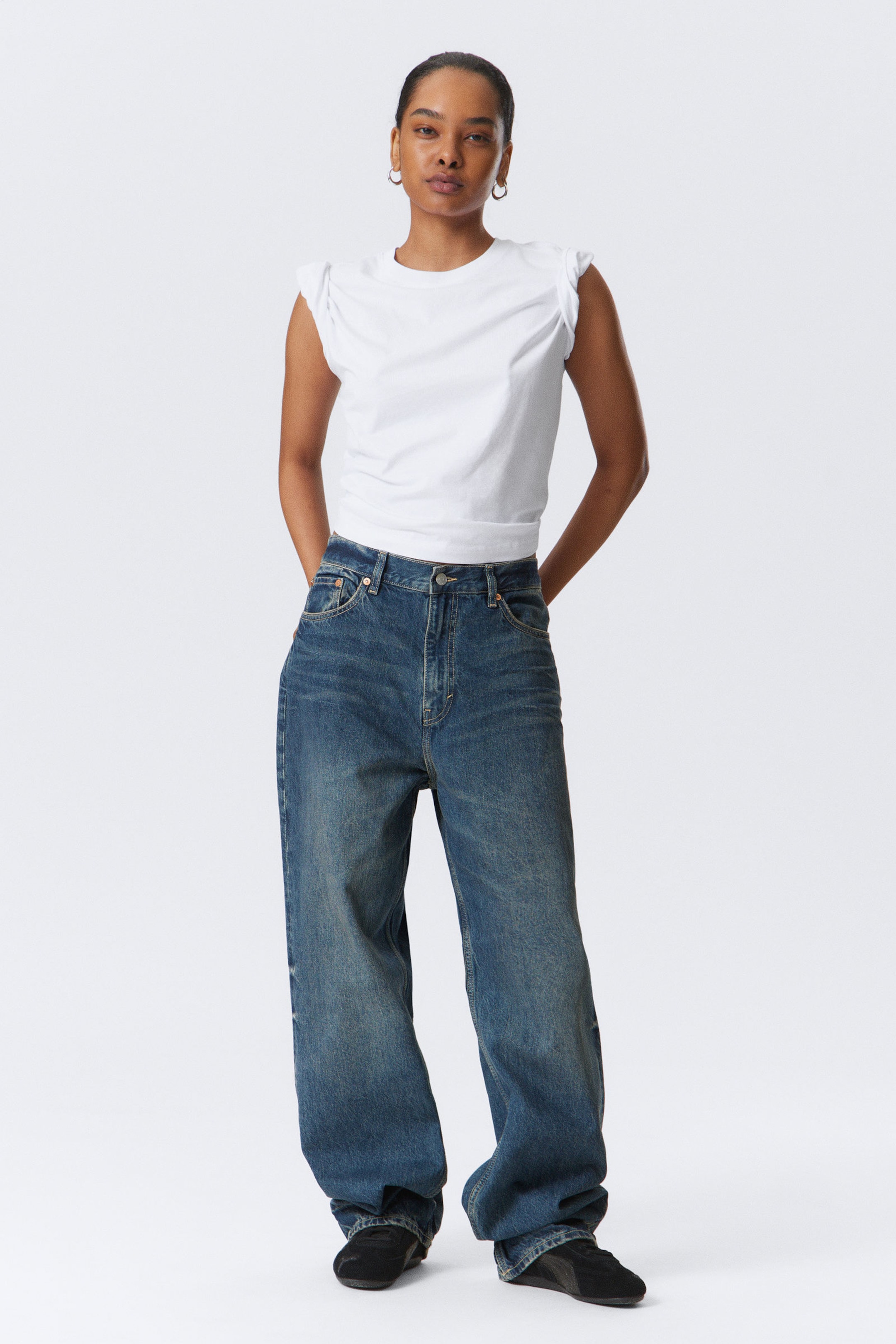 #4C5164 - Galaxy Loose Straight Leg Jeans - 2