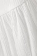 Dusty White - Sheer Tiered Crepe Skirt - 1