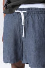Dark Blue Melange - Olsen Linen Shorts - 2