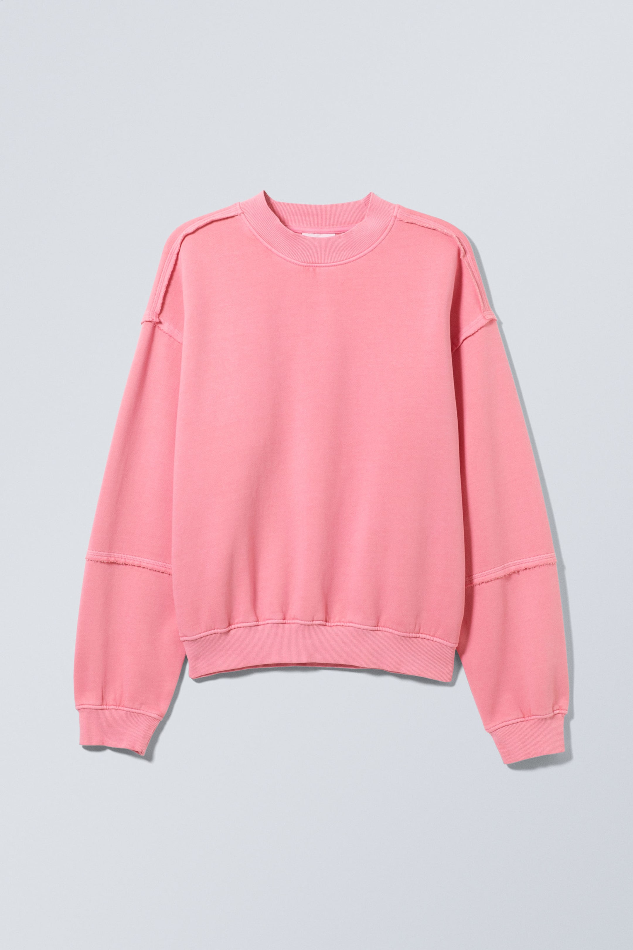 liam sweatshirt Washed Pink Weekday EU