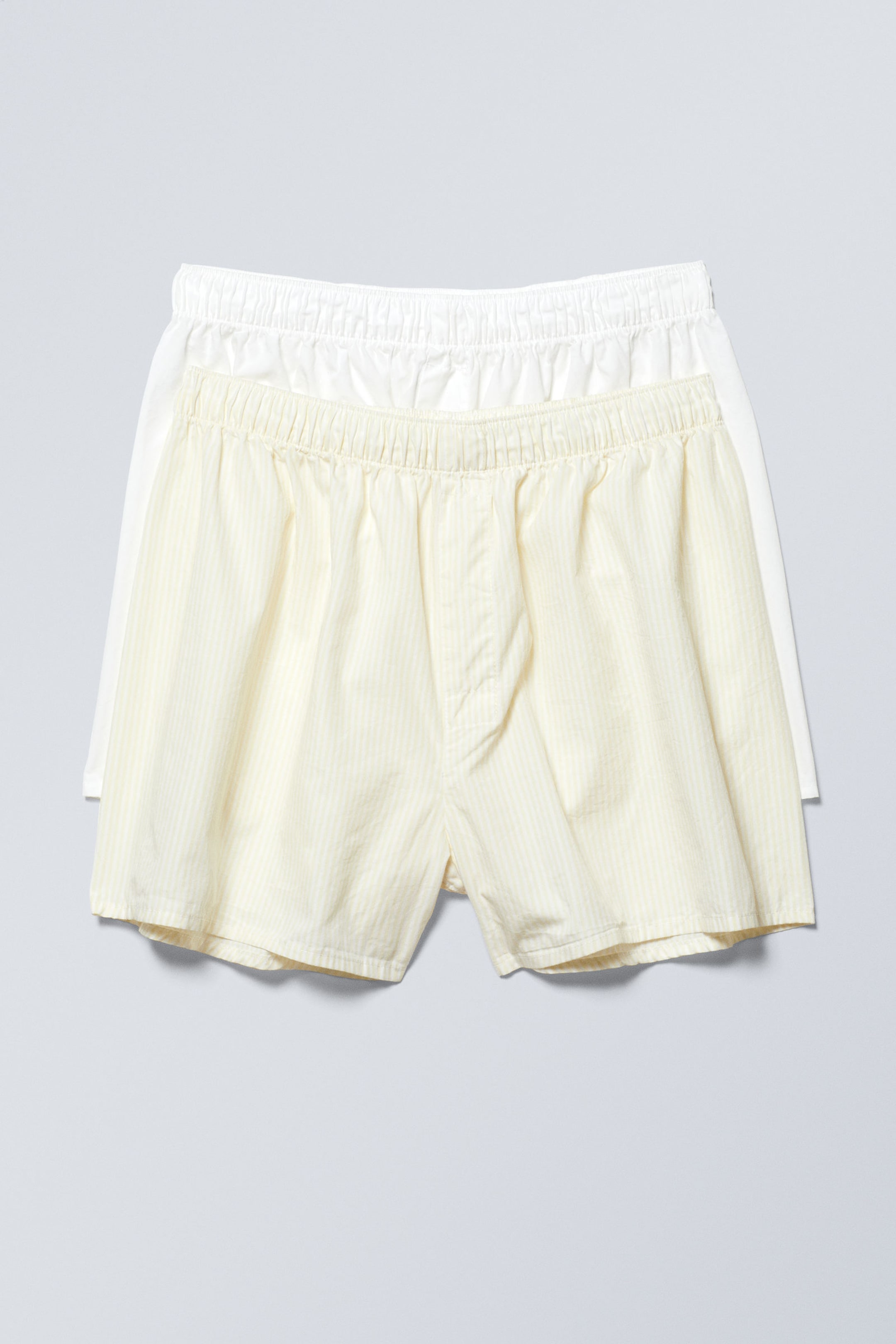 Weiß/Gelb gestreift - Boxershorts 2er-Pack - 0