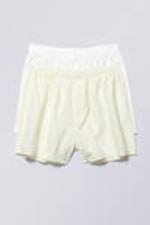 Weiß/Gelb gestreift - Boxershorts 2er-Pack - 0