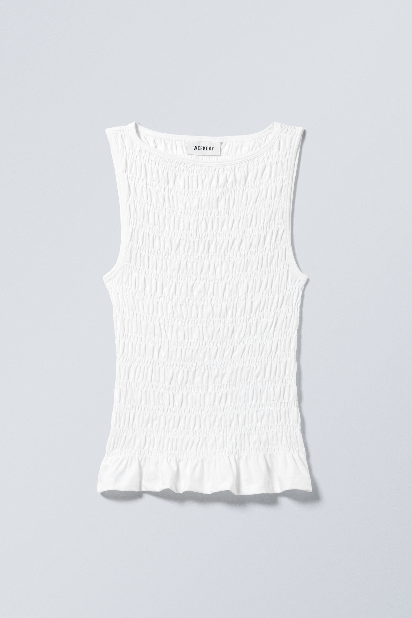 high neck smock top