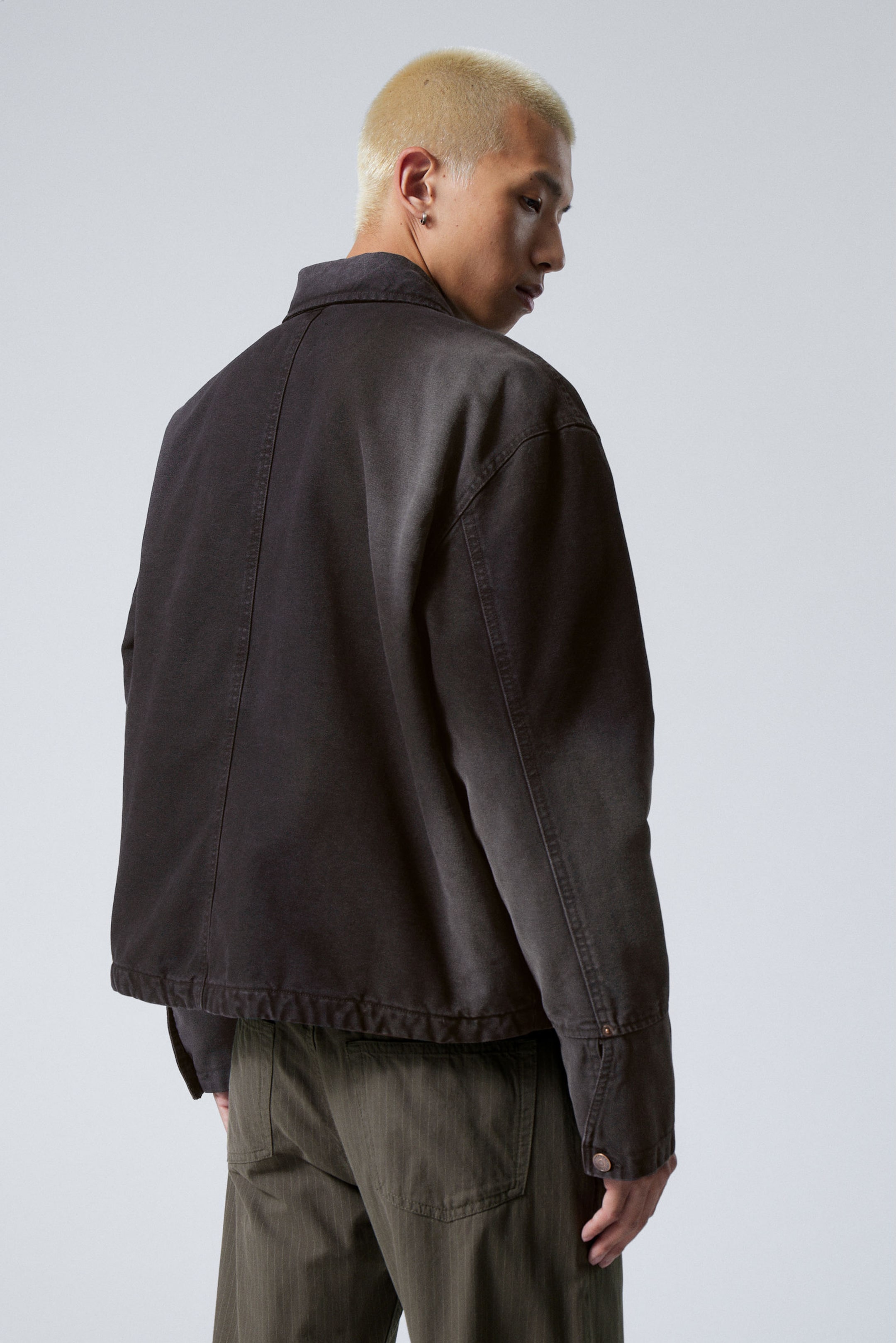 Washed Black - Relaxed Utility Jacket - 2