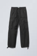 Black - Piper Loose Cargo Trousers - 0