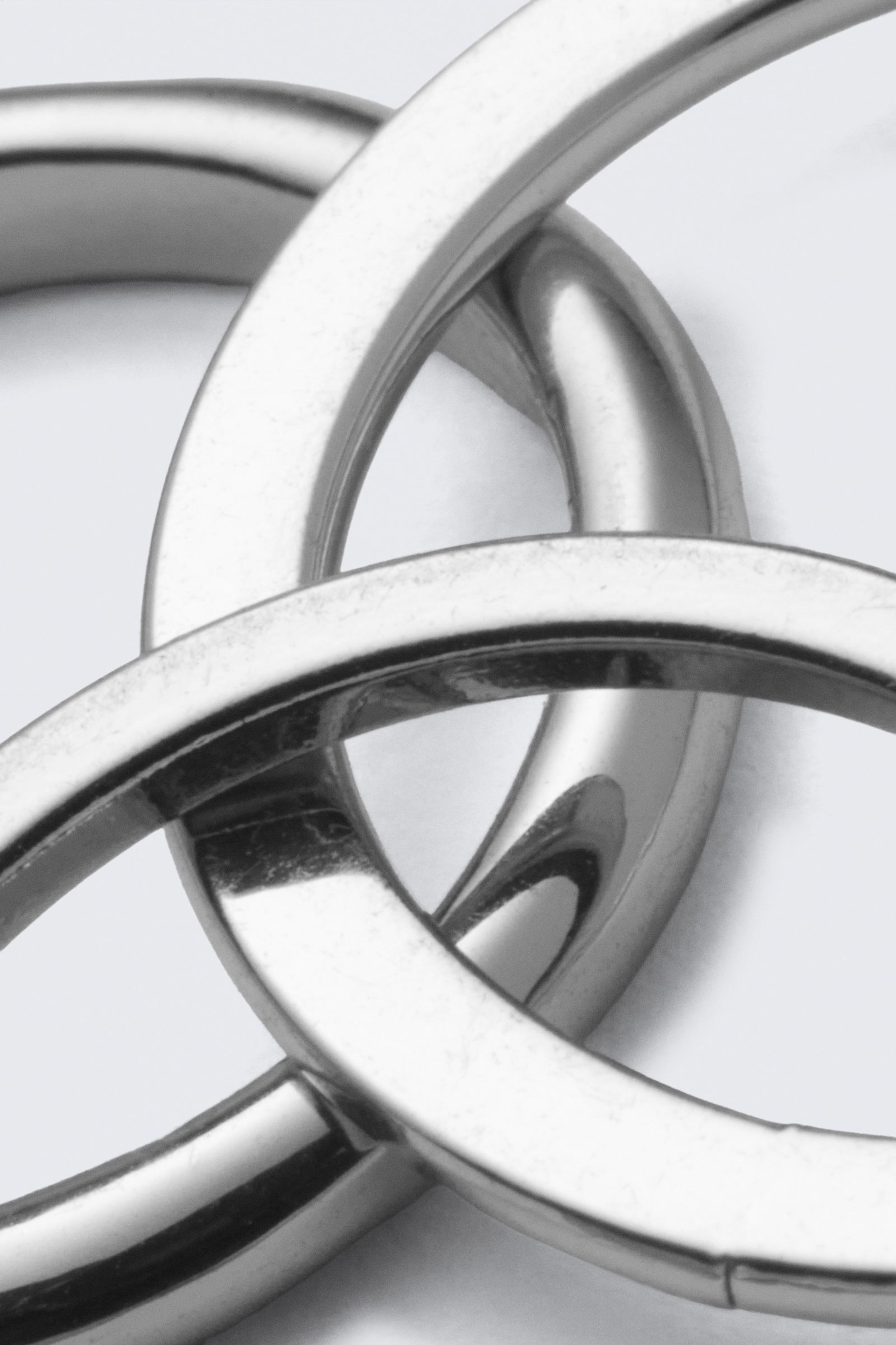 Silver - 3-pack Minimal Steel Rings - 3