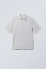 #989A96 - Relaxed Linen Short Sleeve