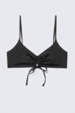 Zwart - Triangelbikinitop met ruches - 4