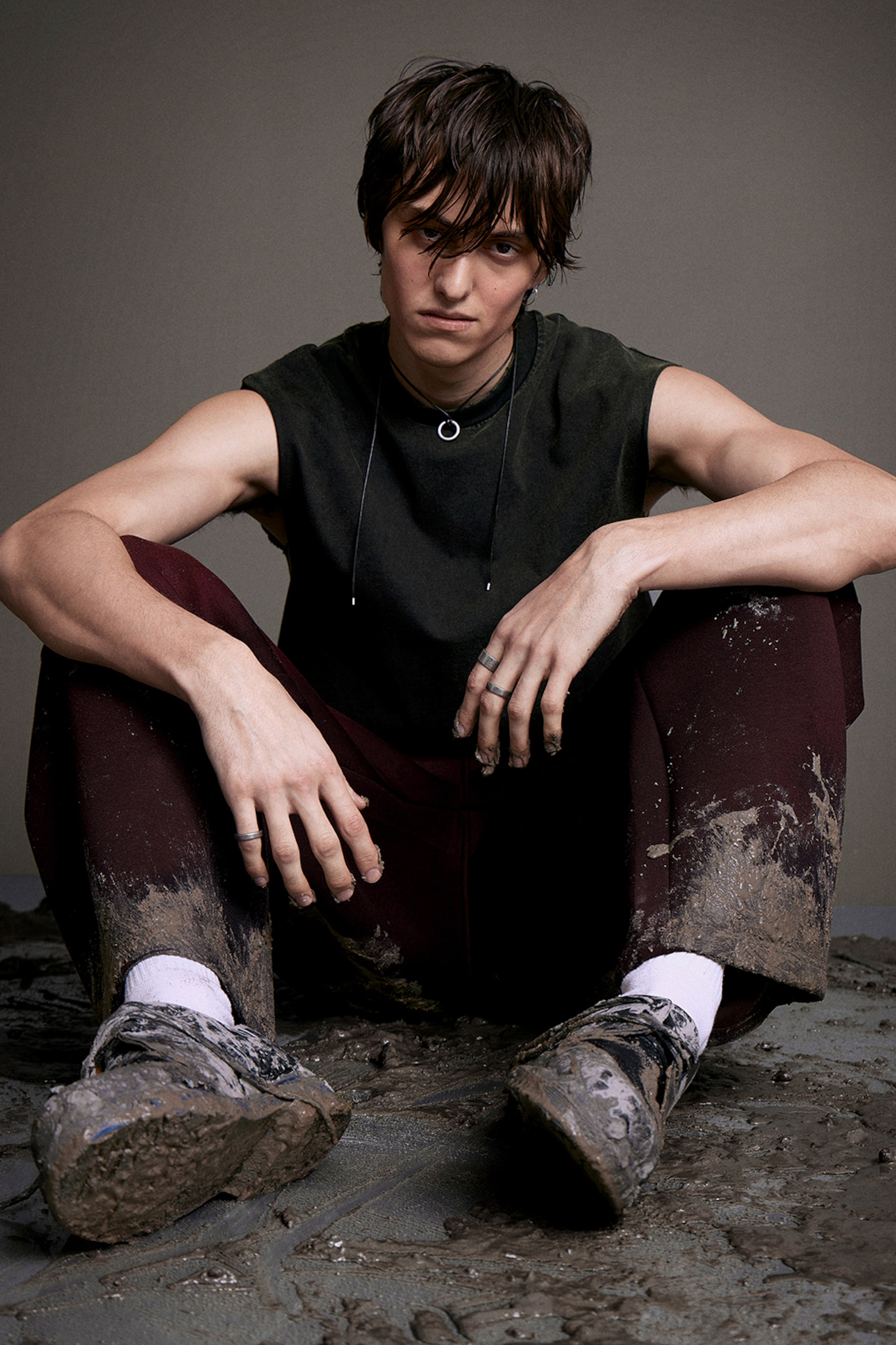 A model wearing clothing from the Weekday 2025 collection