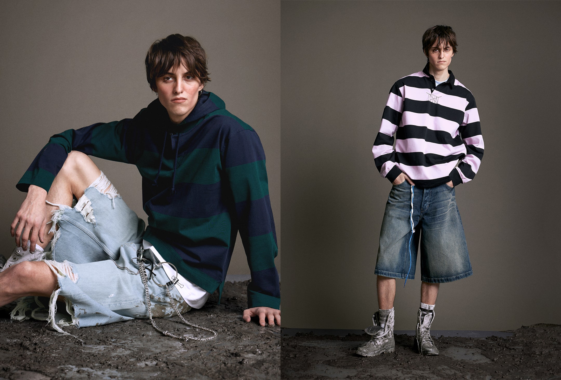Model wearing clothing from Weekday 2025 collection